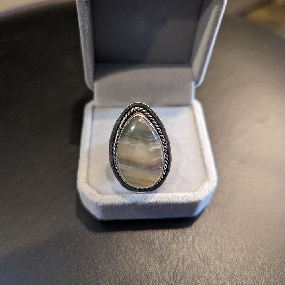 SALE - Gorgeous Flourite Ring